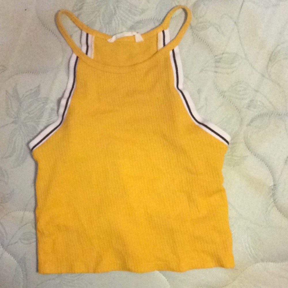 Yellow crop camisole